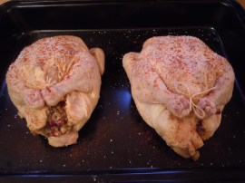 double stuffed game hens