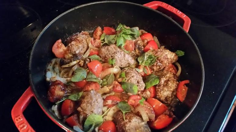 Middle Eastern Beef with Mushrooms