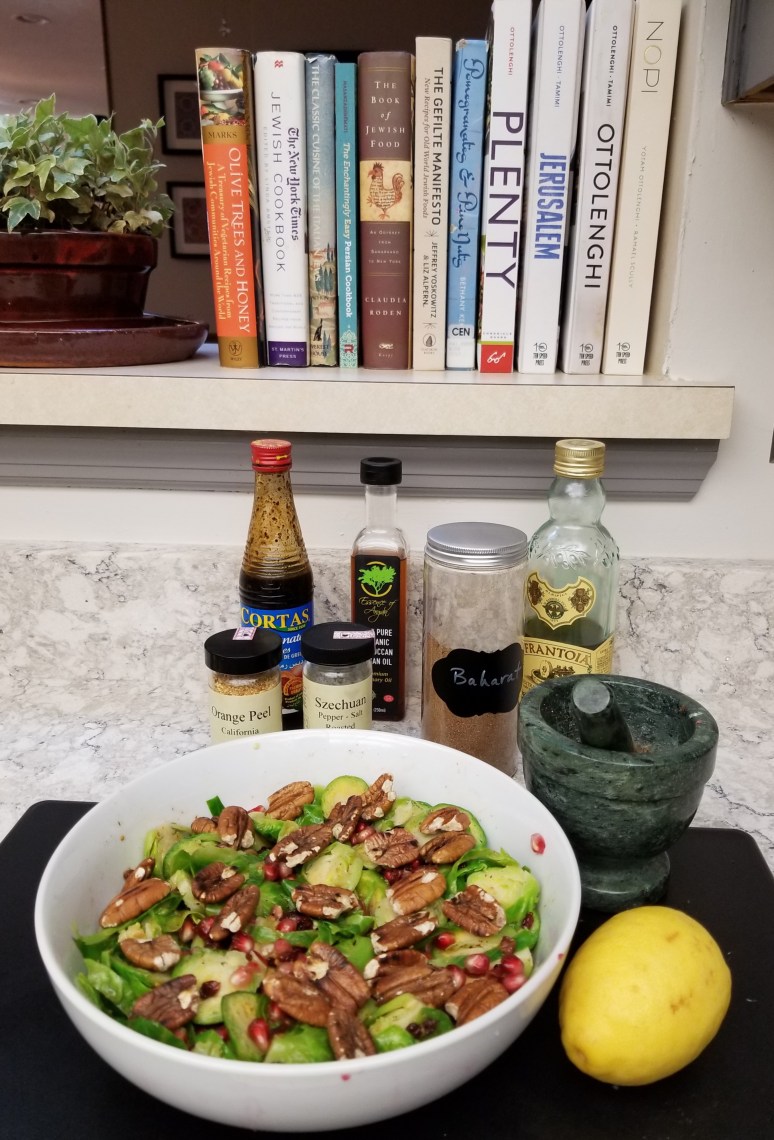 Brussels Sprouts Pomegranate Slaw