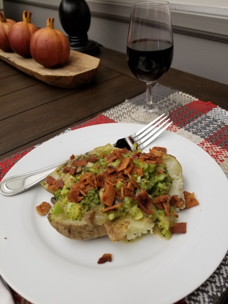 Brocolli Mushroom Stuffed Potatoes3