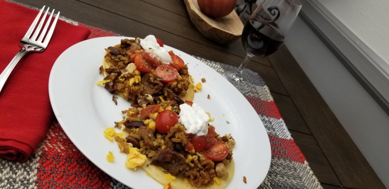Rice Bean Meat Tostados2